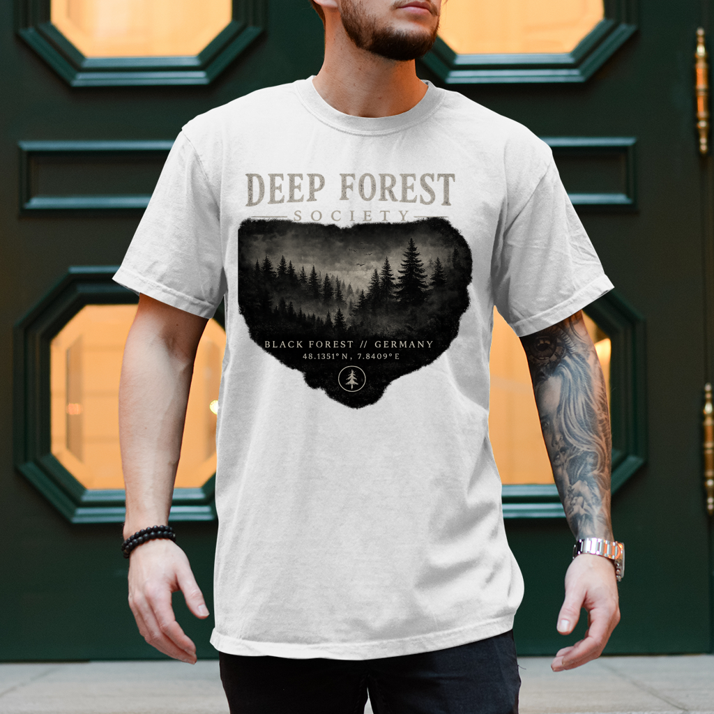 NOXRAW Deep Forest Society Unisex T-Shirt – Black Forest Streetwear
