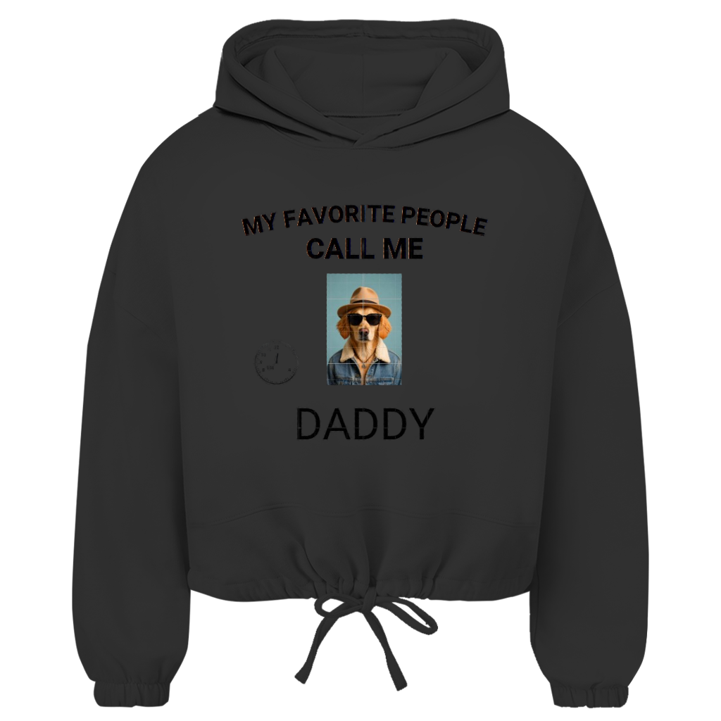Damen Cropped Oversize Hoodie My Favorite People