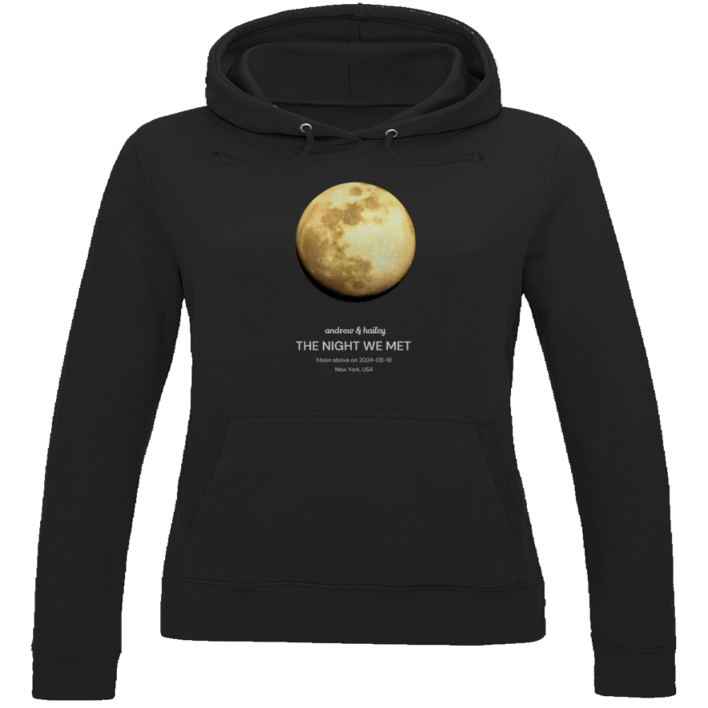 Damen Hoodie Moon