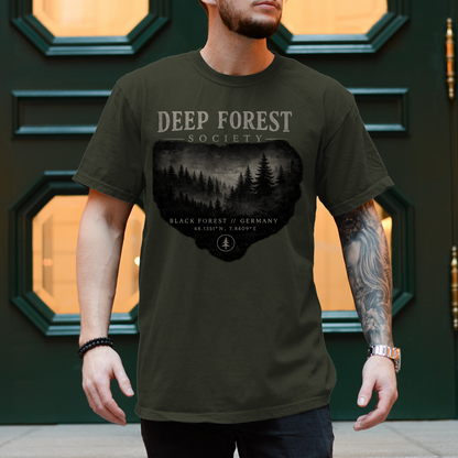 NOXRAW Deep Forest Society Unisex T-Shirt – Black Forest Streetwear
