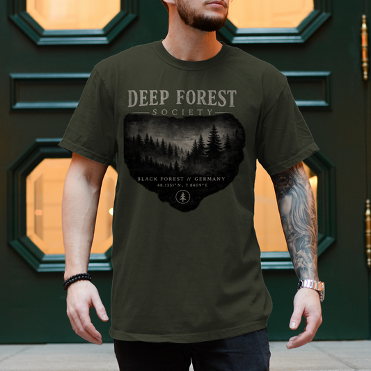 NOXRAW Deep Forest Society Unisex T-Shirt – Black Forest Streetwear