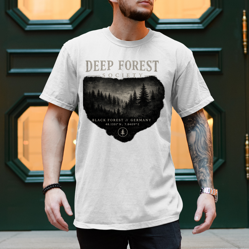 NOXRAW Deep Forest Society Unisex T-Shirt – Black Forest Streetwear