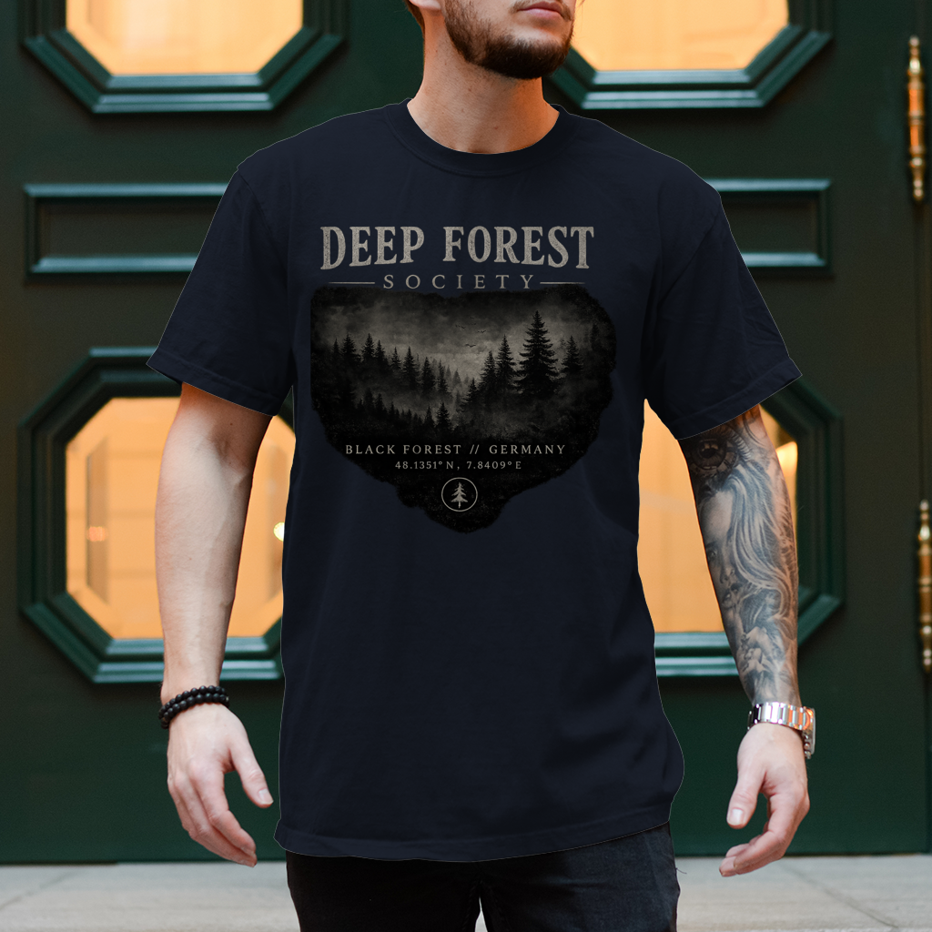 NOXRAW Deep Forest Society Unisex T-Shirt – Black Forest Streetwear
