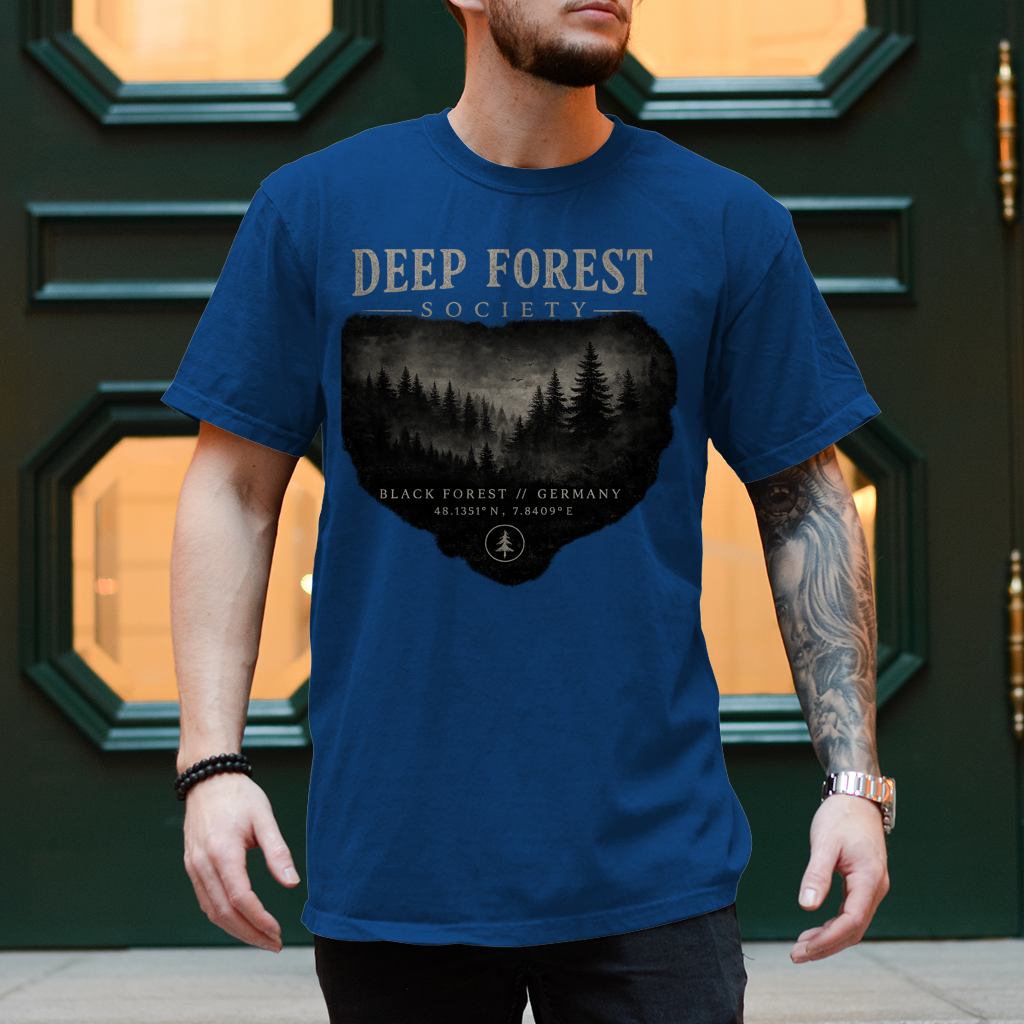 NOXRAW Deep Forest Society Unisex T-Shirt – Black Forest Streetwear
