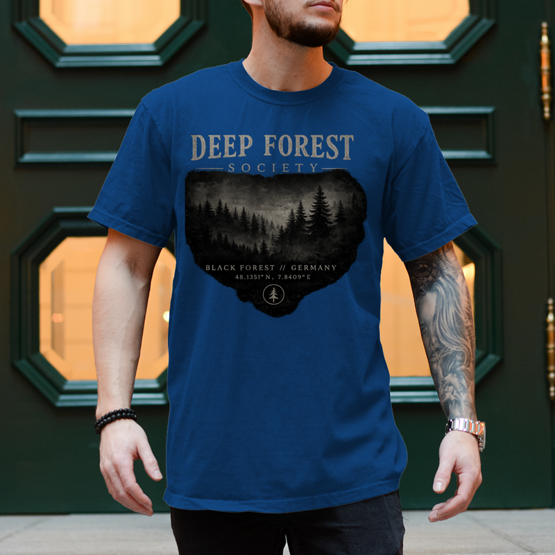 NOXRAW Deep Forest Society Unisex T-Shirt – Black Forest Streetwear