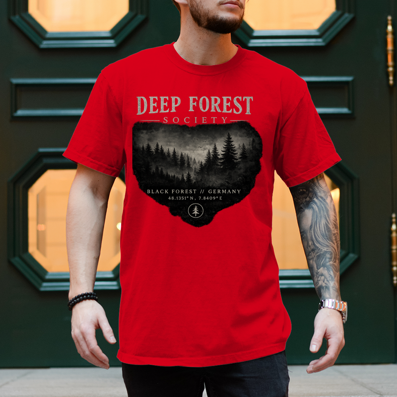 NOXRAW Deep Forest Society Unisex T-Shirt – Black Forest Streetwear