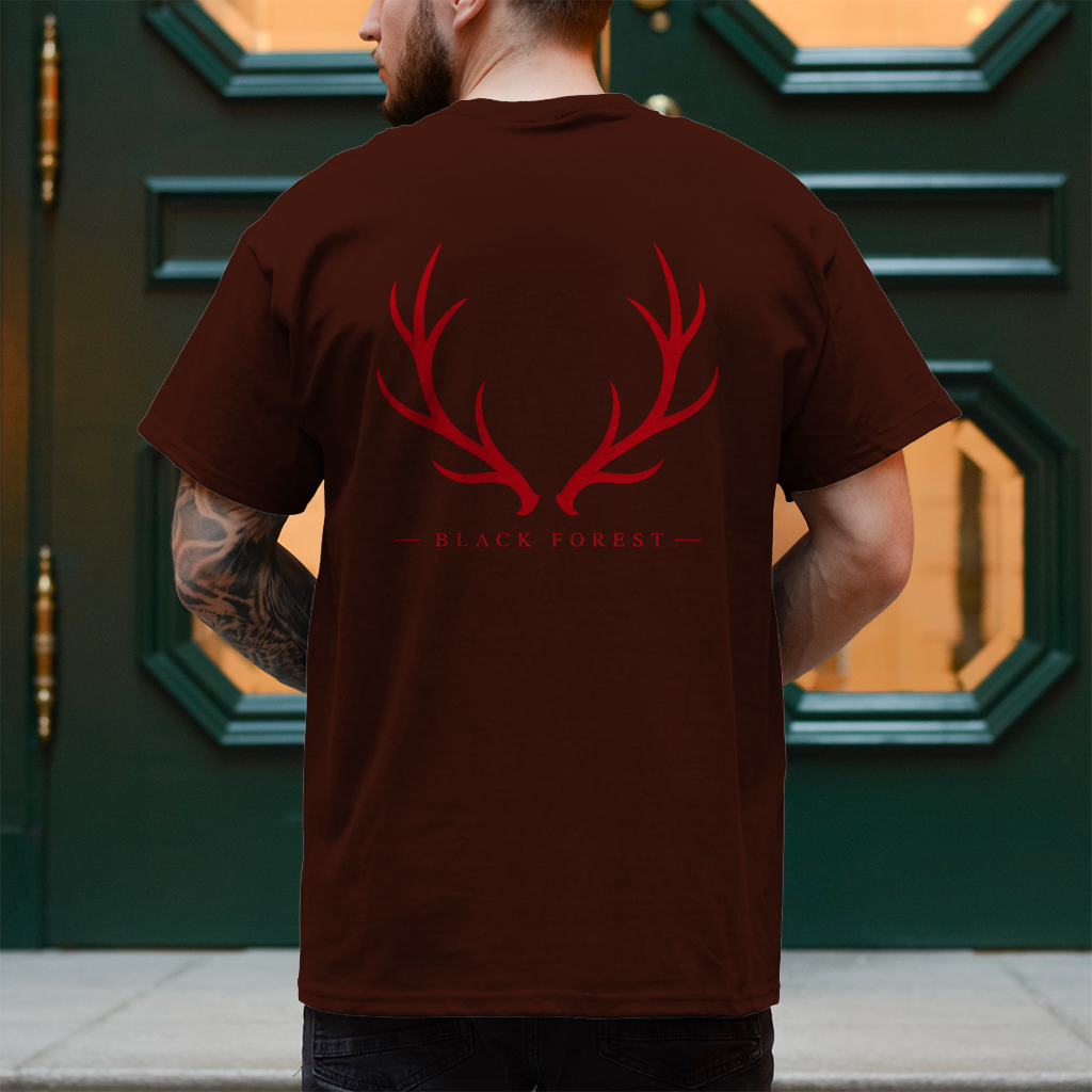 Black Forest Antlers T-Shirt Noxraw