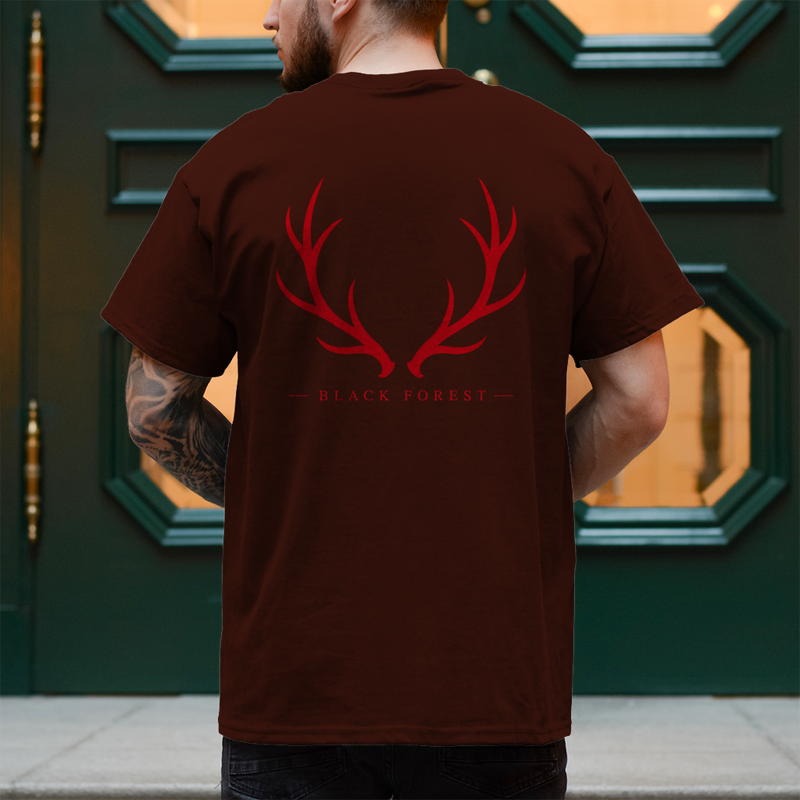 Black Forest Antlers T-Shirt Noxraw