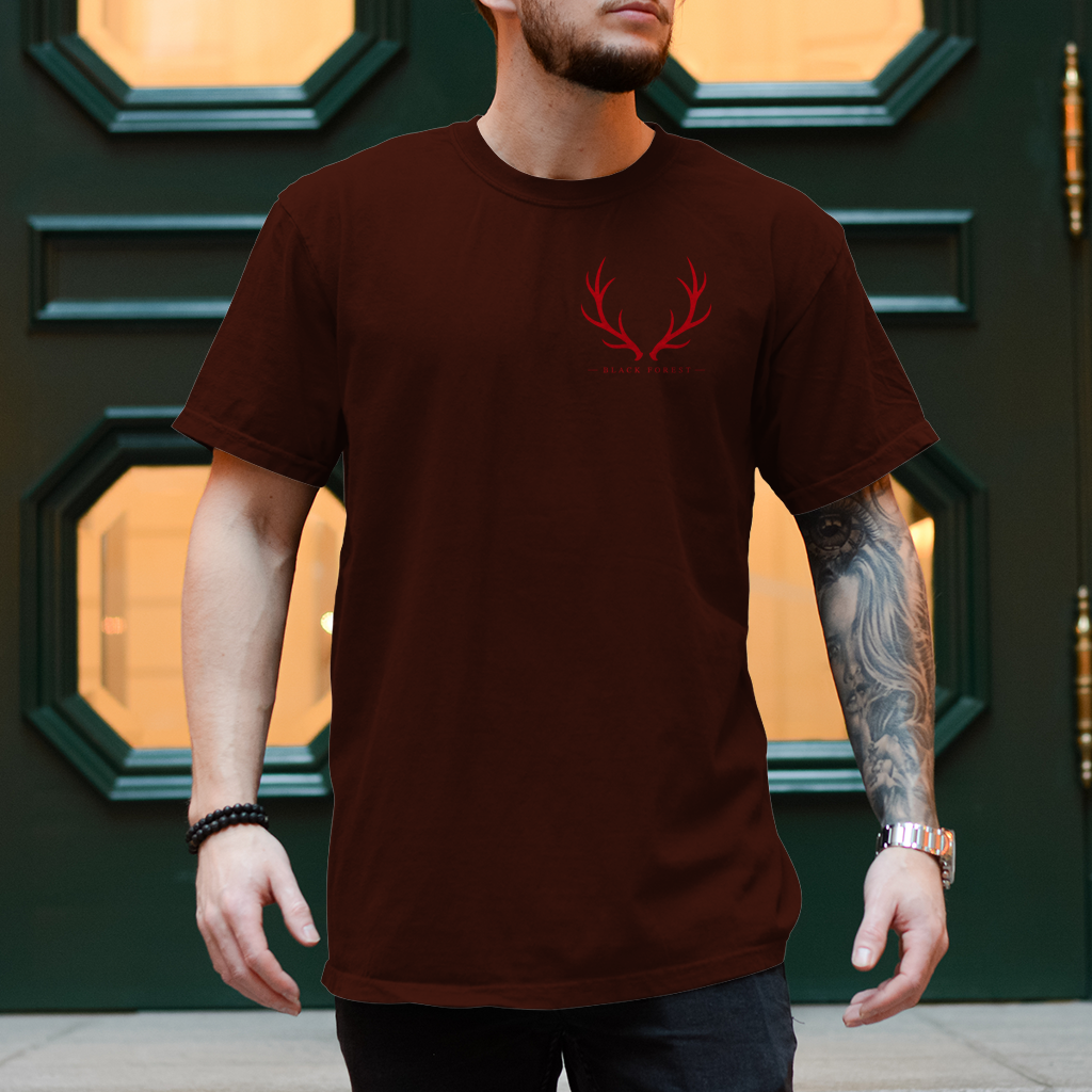 Black Forest Antlers T-Shirt Noxraw