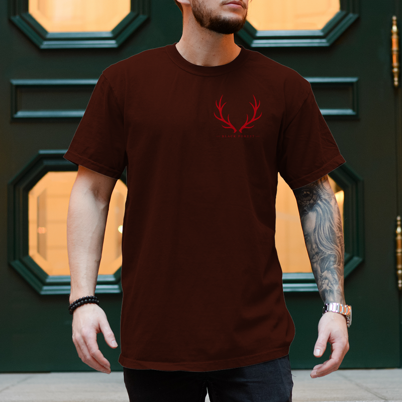 Black Forest Antlers T-Shirt Noxraw