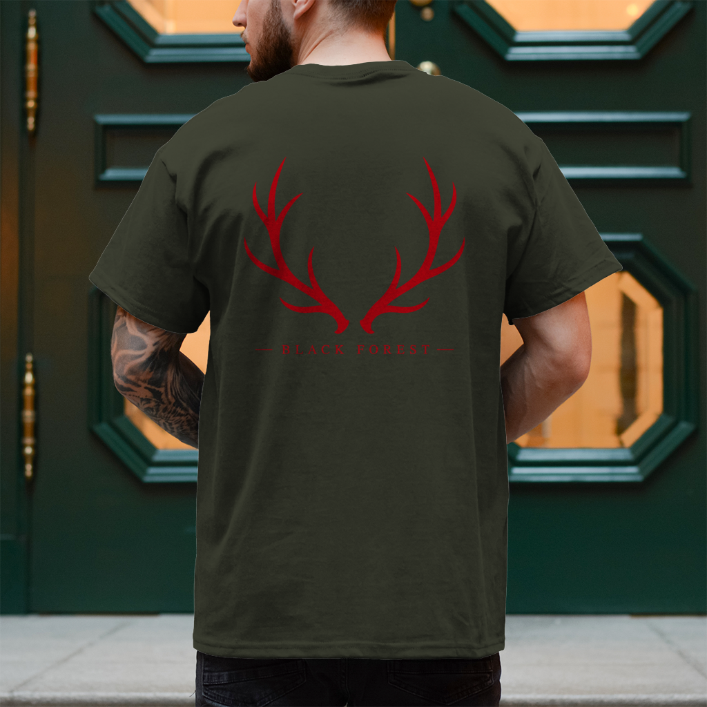 Black Forest Antlers T-Shirt Noxraw