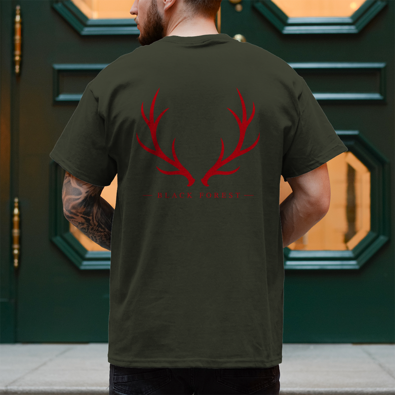 Black Forest Antlers T-Shirt Noxraw