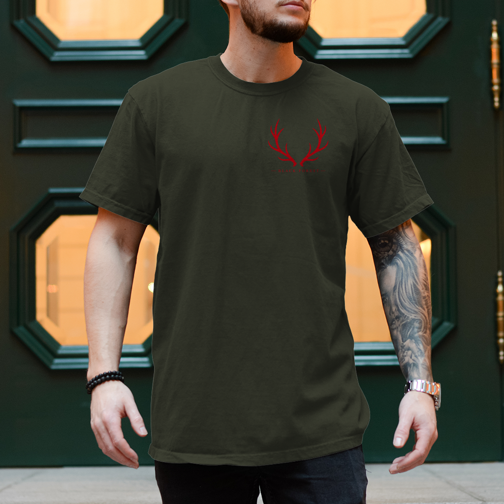 Black Forest Antlers T-Shirt Noxraw