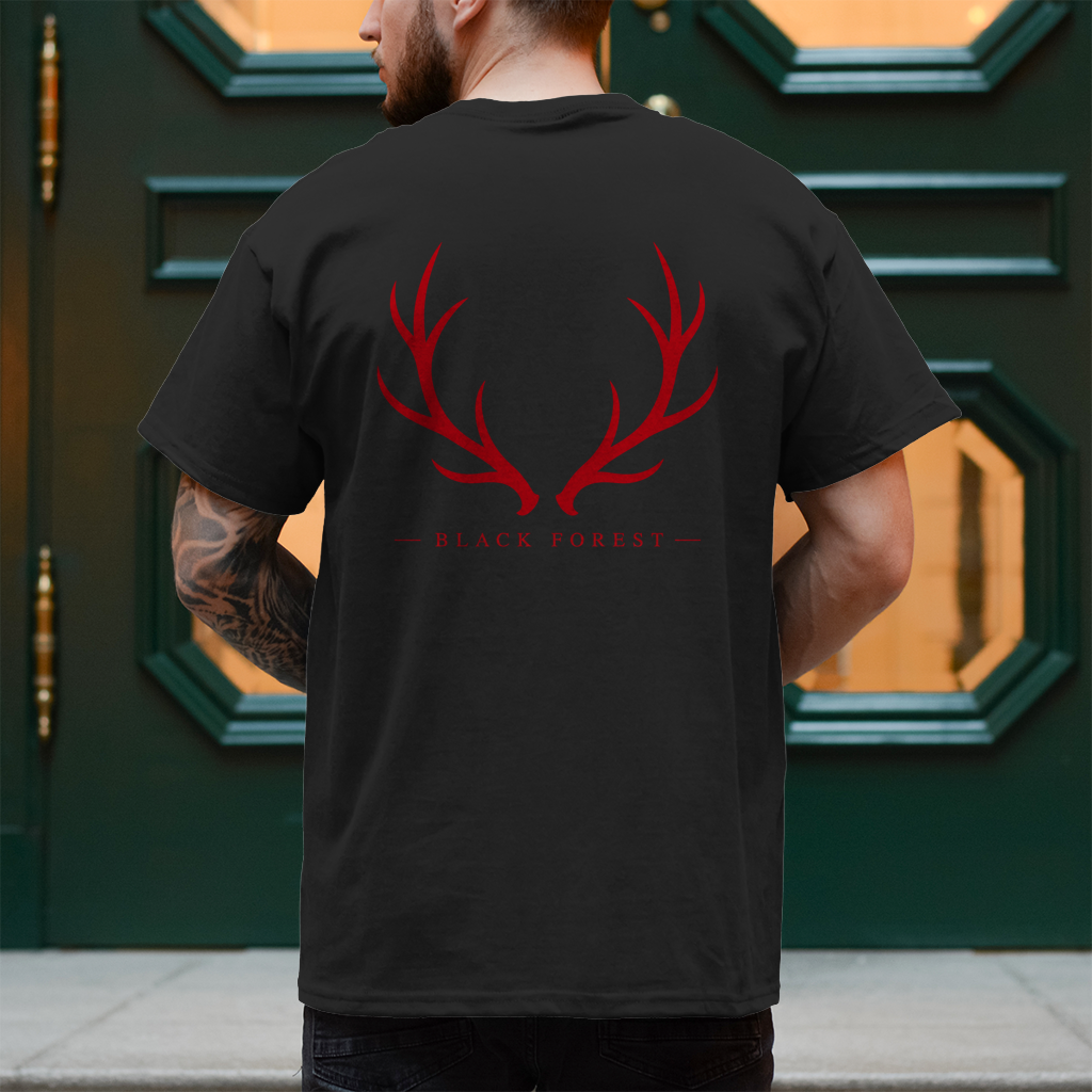 Black Forest Antlers T-Shirt Noxraw