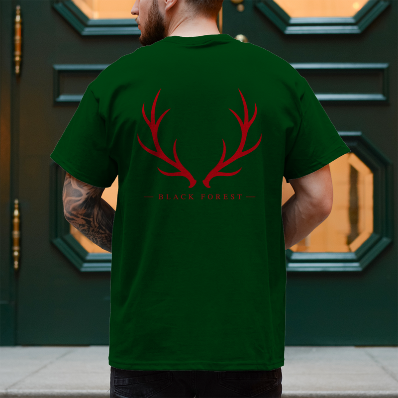 Black Forest Antlers T-Shirt Noxraw