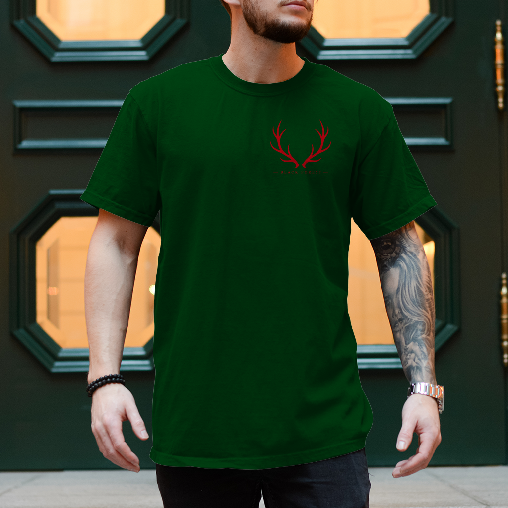 Black Forest Antlers T-Shirt Noxraw