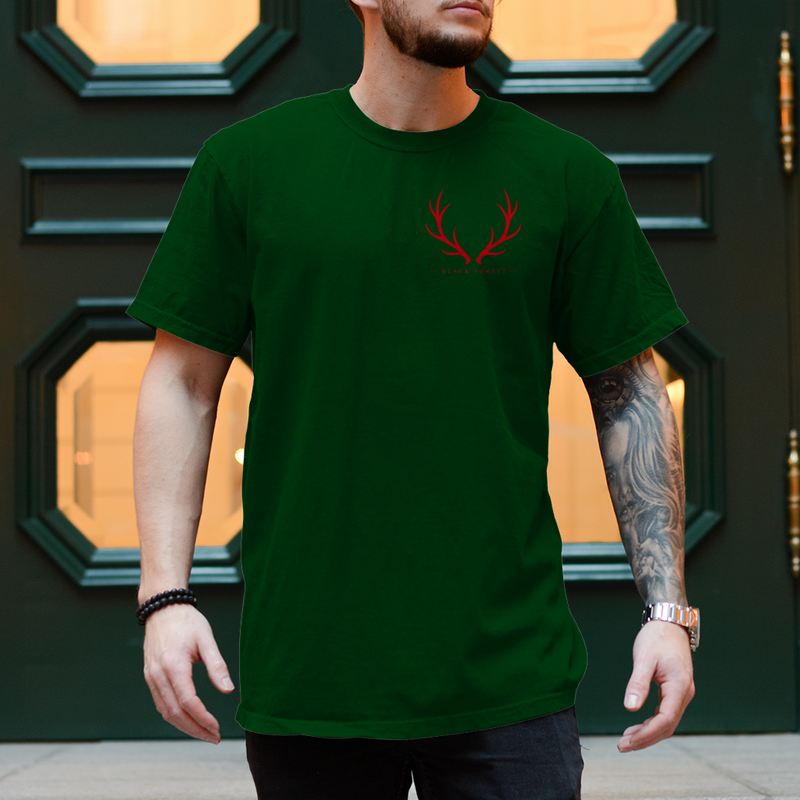 Black Forest Antlers T-Shirt Noxraw