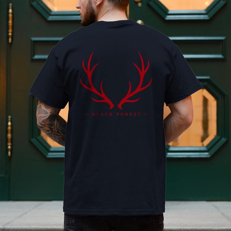 Black Forest Antlers T-Shirt Noxraw