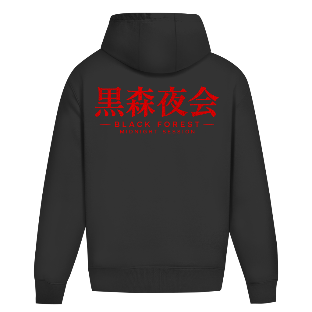 NOXRAW Oversize Hoodie – Black Forest Midnight Session