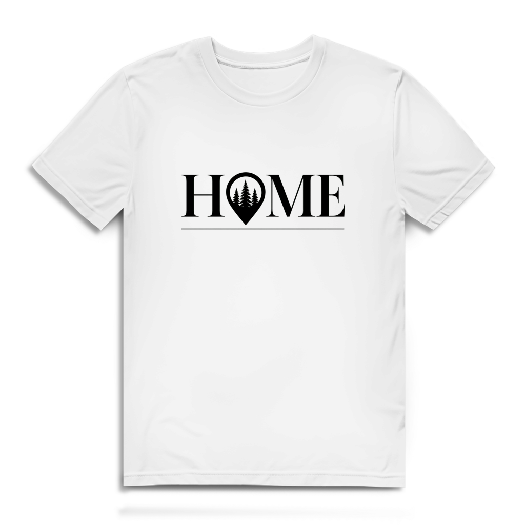 Personalisiertes HOME T-Shirt – Wunschort & Koordinaten