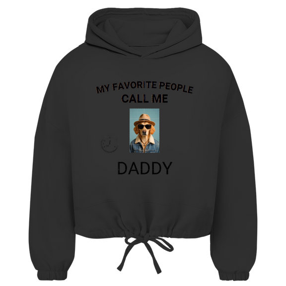 Damen Cropped Oversize Hoodie My Favorite People