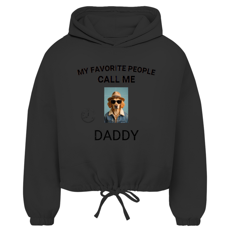 Damen Cropped Oversize Hoodie My Favorite People
