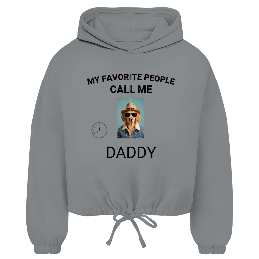 Damen Cropped Oversize Hoodie My Favorite People