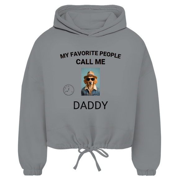 Damen Cropped Oversize Hoodie My Favorite People