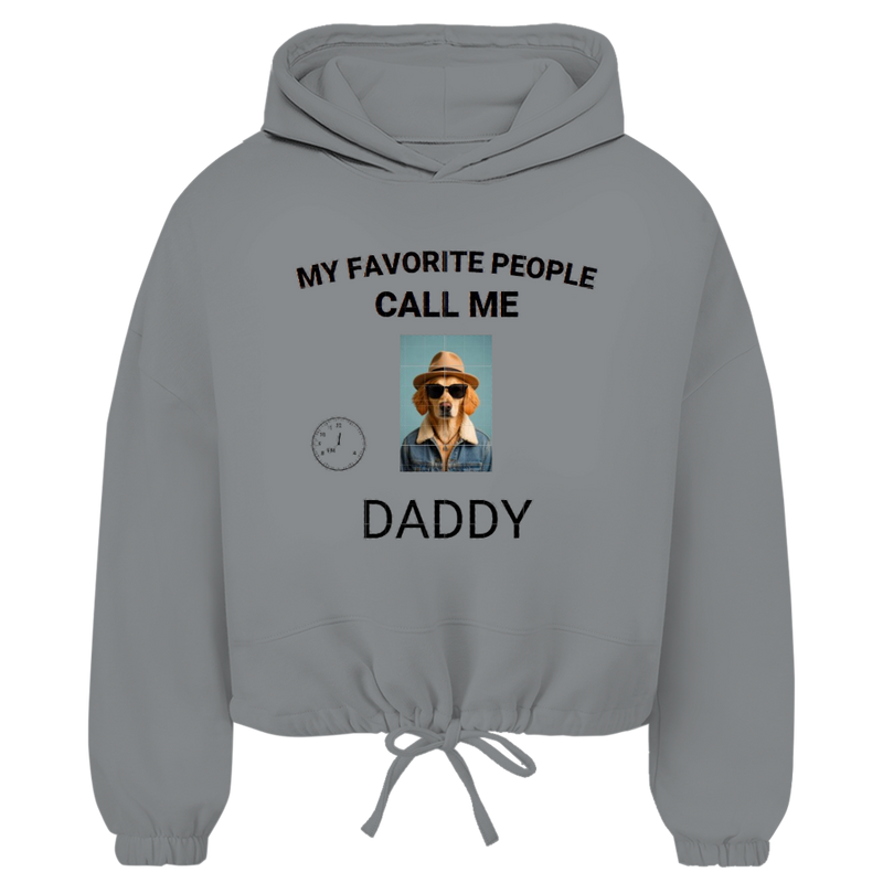 Damen Cropped Oversize Hoodie My Favorite People