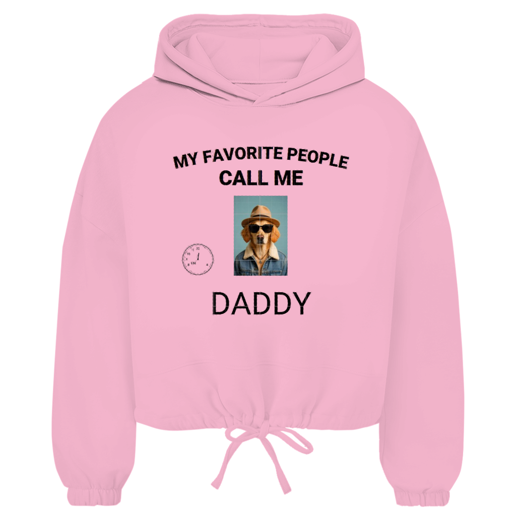 Damen Cropped Oversize Hoodie My Favorite People