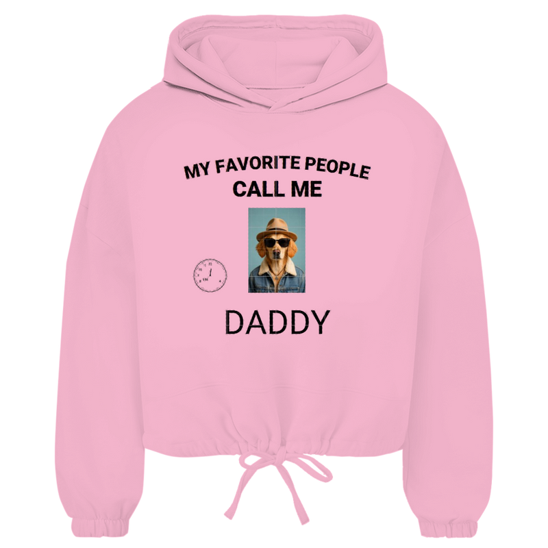 Damen Cropped Oversize Hoodie My Favorite People