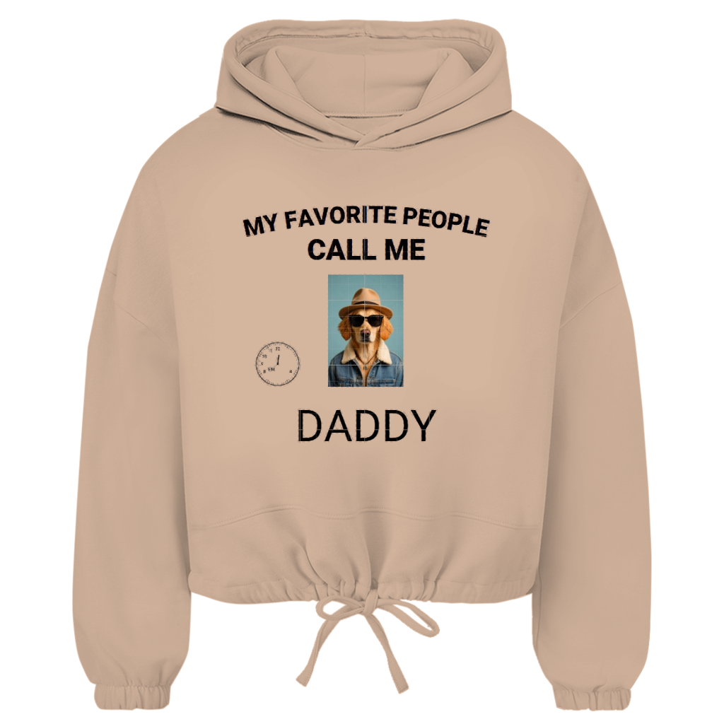 Damen Cropped Oversize Hoodie My Favorite People