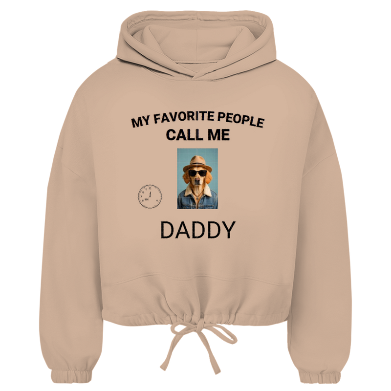 Damen Cropped Oversize Hoodie My Favorite People