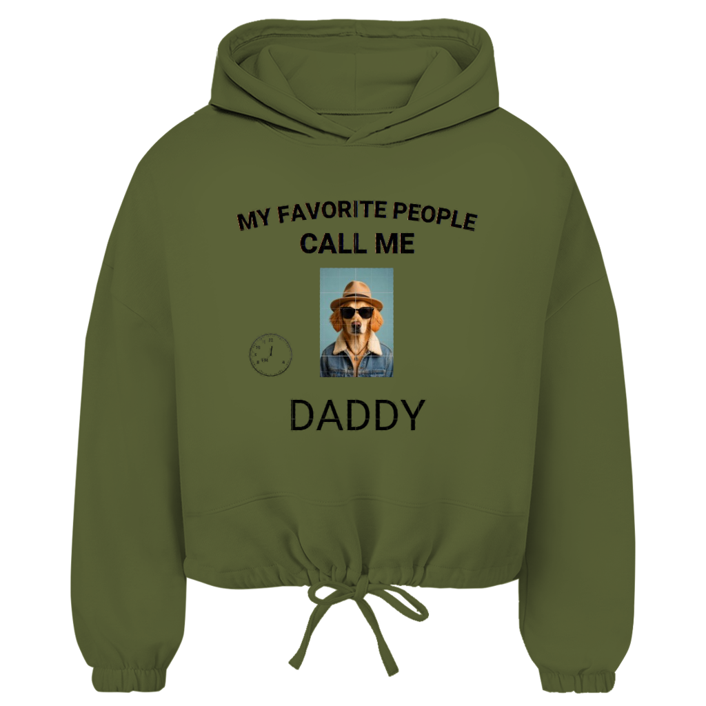 Damen Cropped Oversize Hoodie My Favorite People
