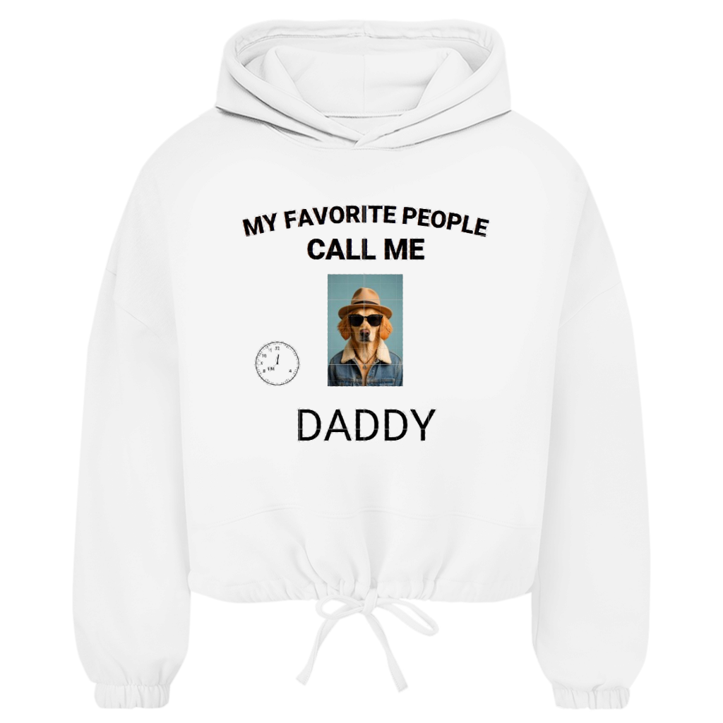 Damen Cropped Oversize Hoodie My Favorite People