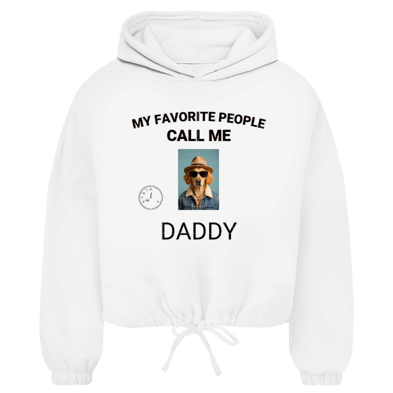 Damen Cropped Oversize Hoodie My Favorite People