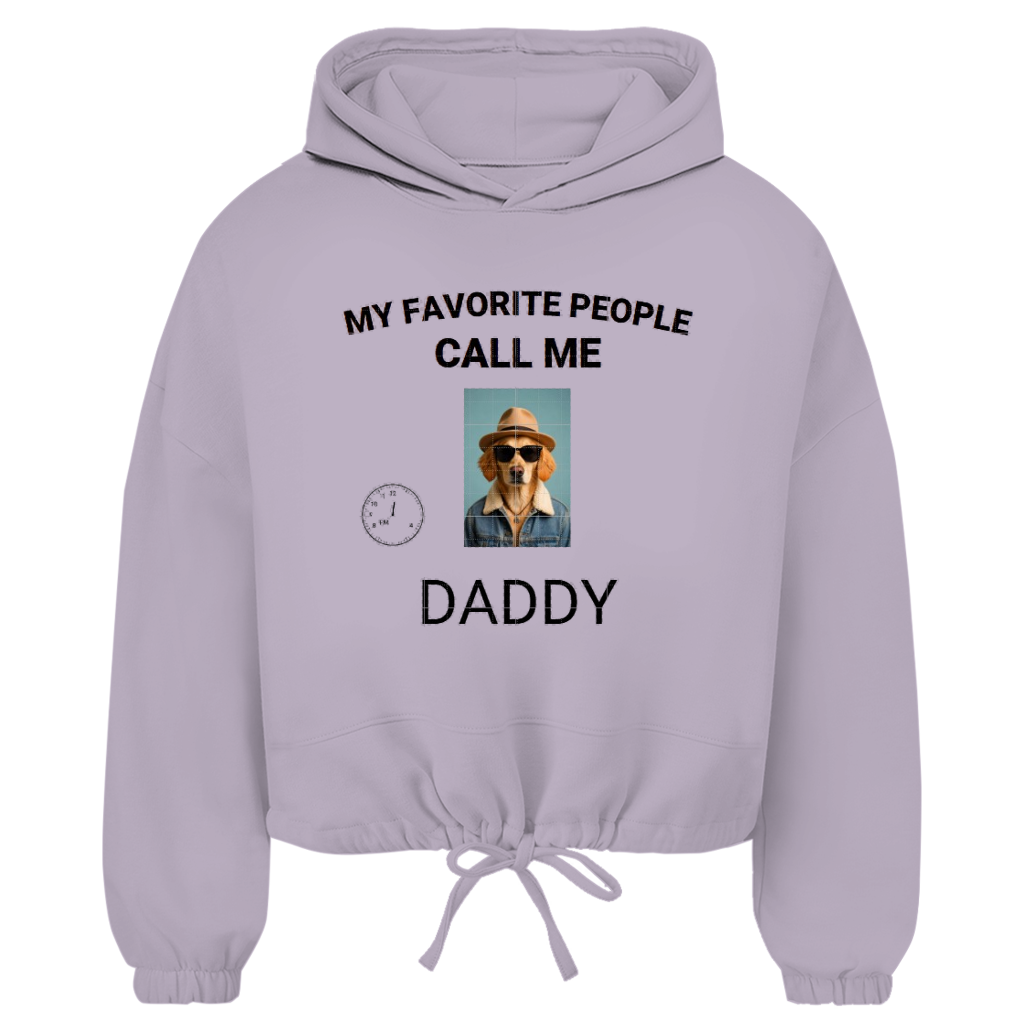 Damen Cropped Oversize Hoodie My Favorite People