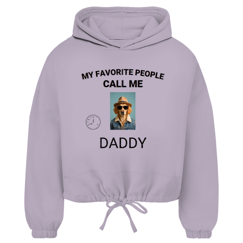 Damen Cropped Oversize Hoodie My Favorite People