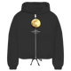 Damen Zipper Hoodie Moon