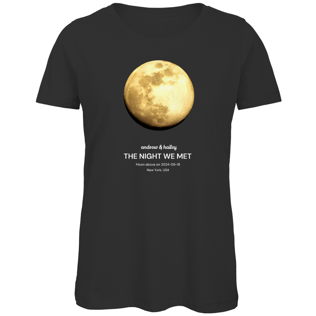 Damen Premium Bio T-Shirt Moon