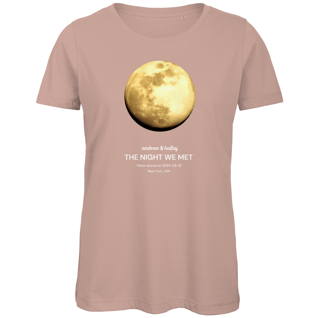 Damen Premium Bio T-Shirt Moon