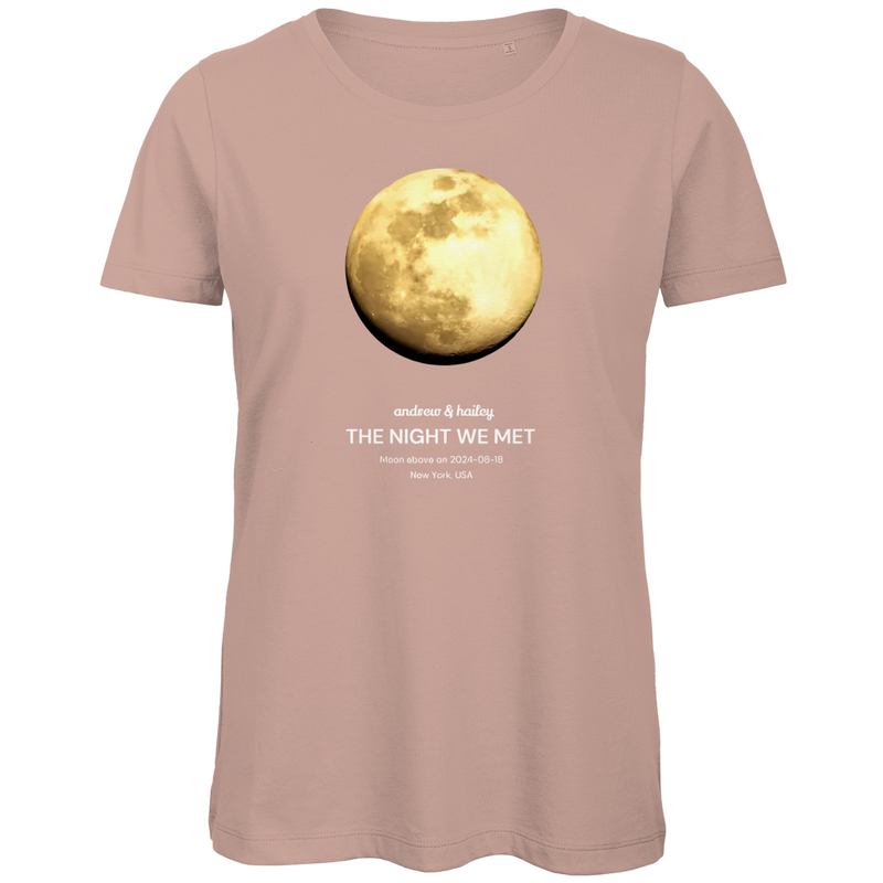 Damen Premium Bio T-Shirt Moon