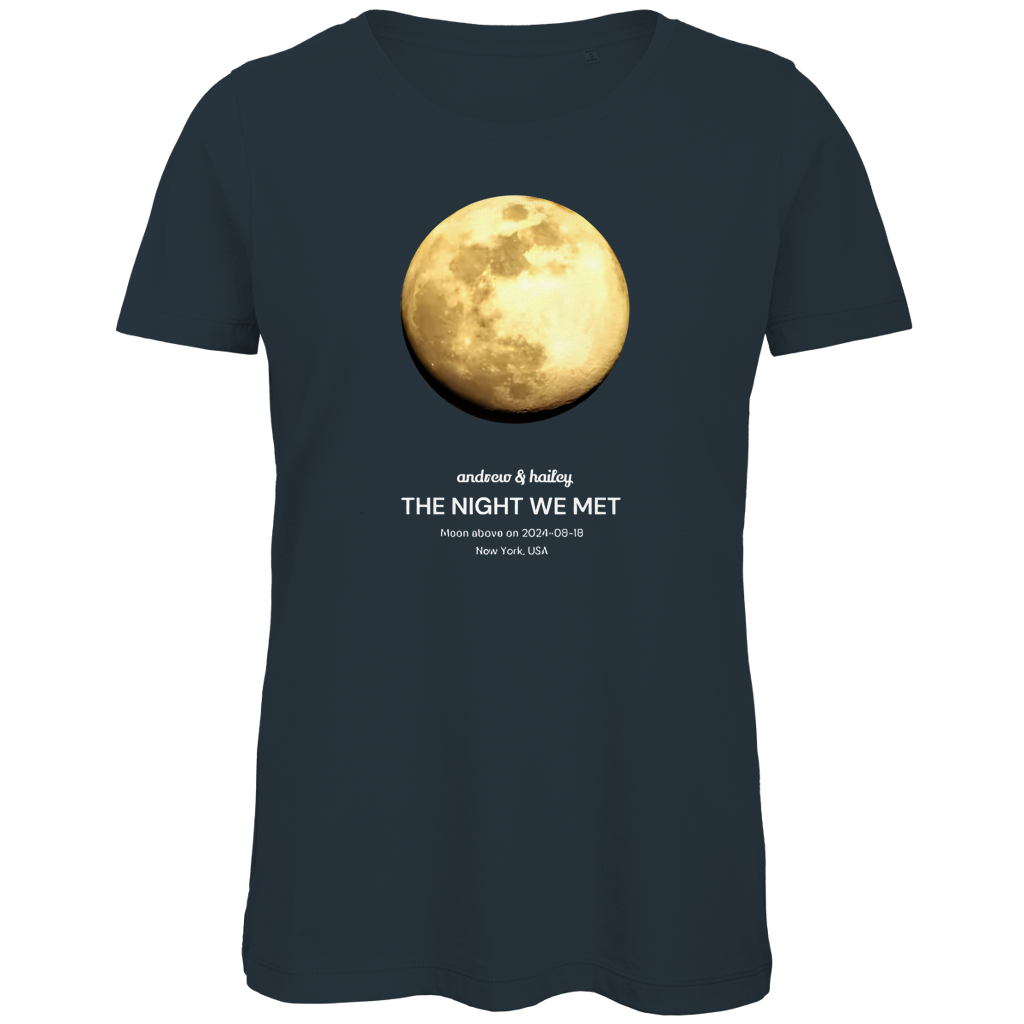 Damen Premium Bio T-Shirt Moon
