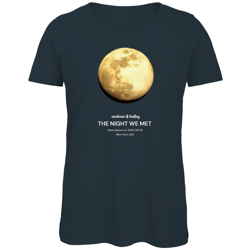 Damen Premium Bio T-Shirt Moon