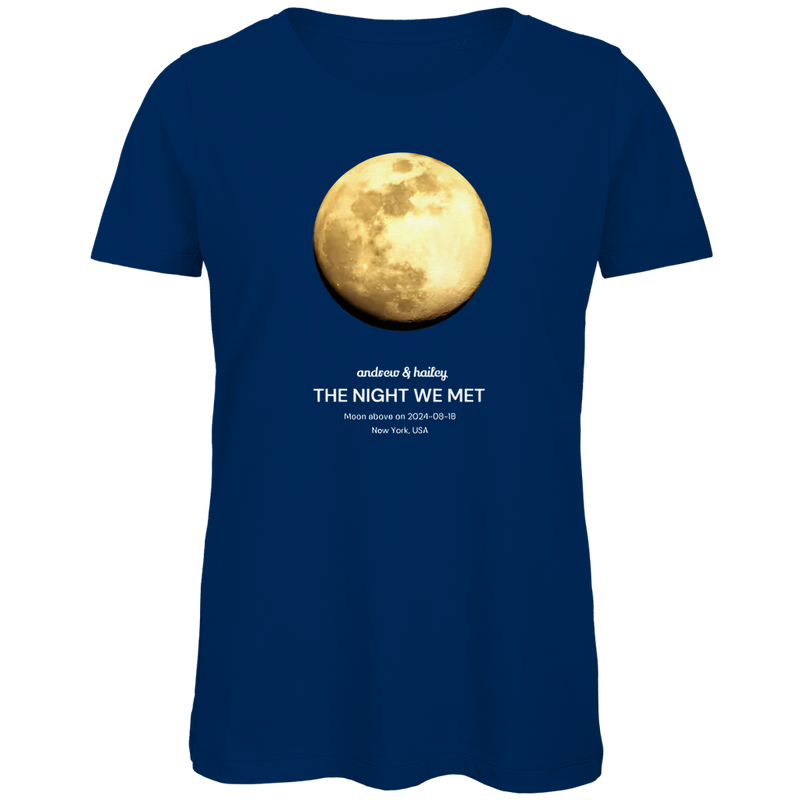 Damen Premium Bio T-Shirt Moon