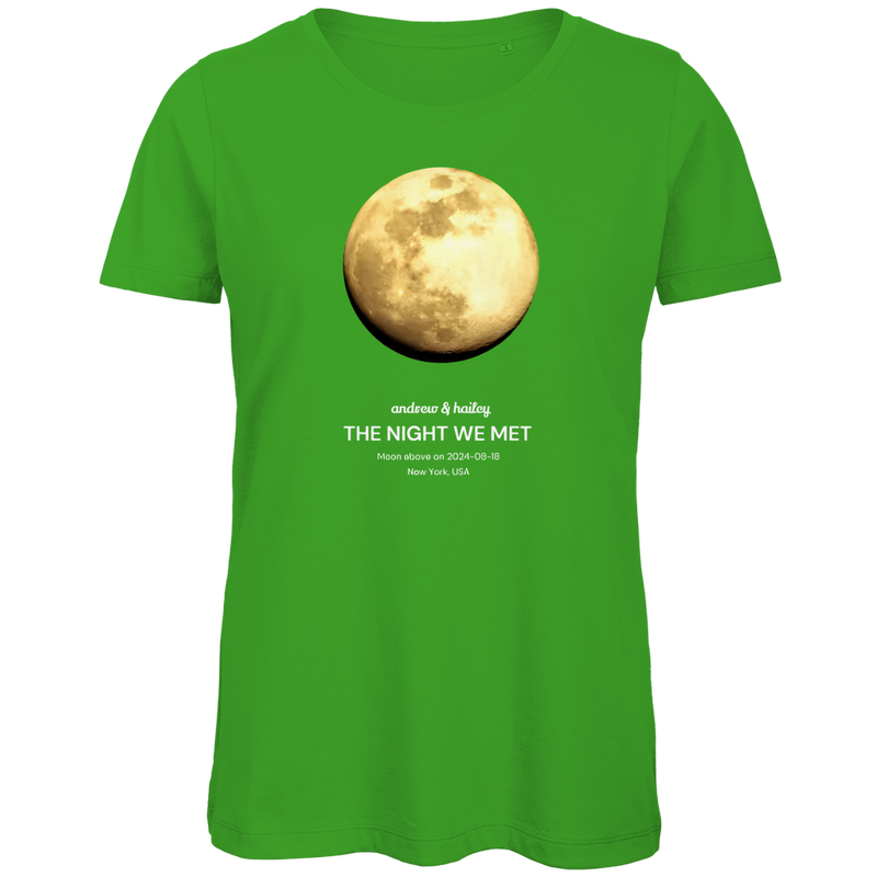 Damen Premium Bio T-Shirt Moon