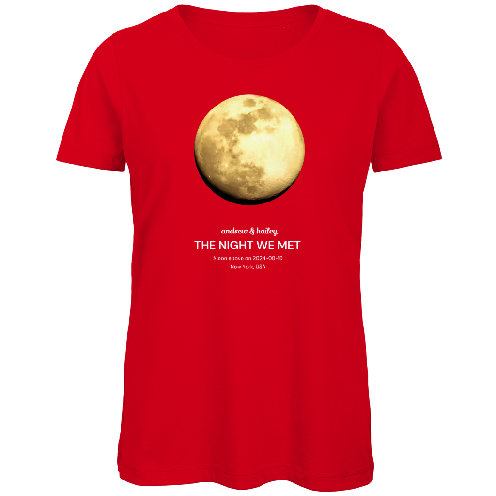 Damen Premium Bio T-Shirt Moon