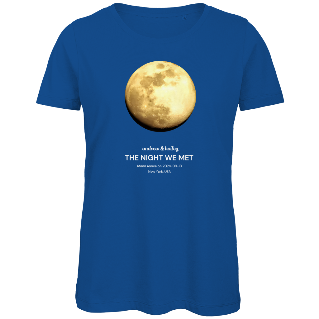 Damen Premium Bio T-Shirt Moon