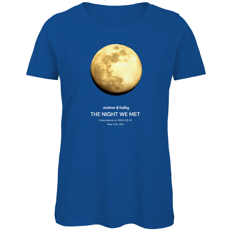 Damen Premium Bio T-Shirt Moon