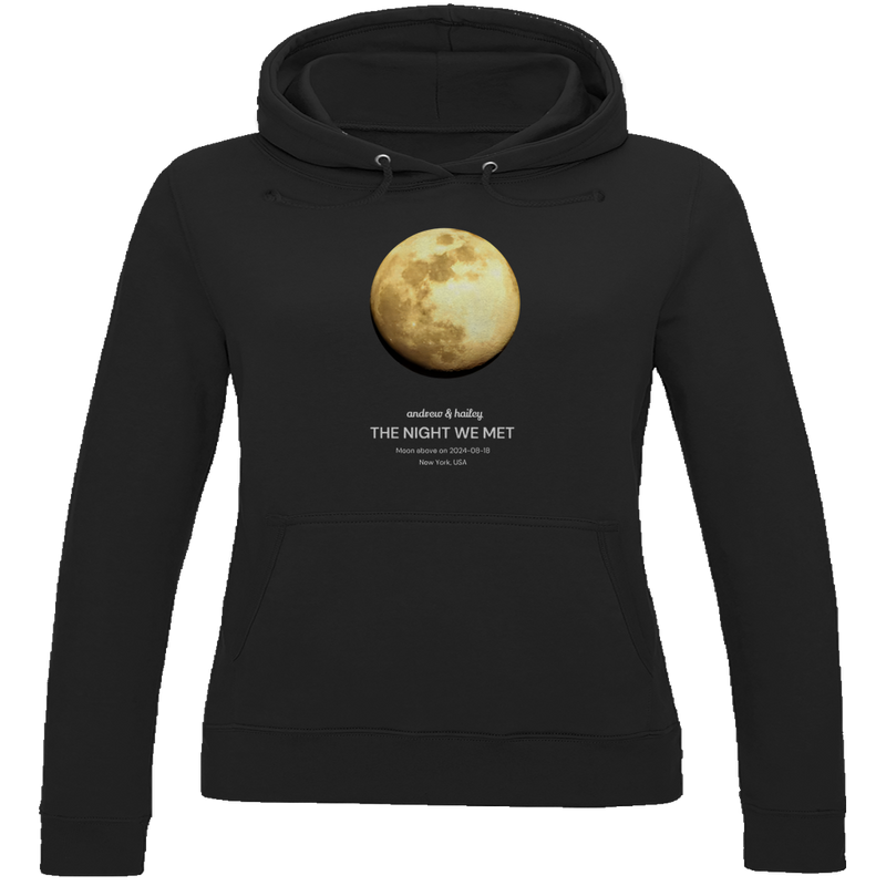 Damen Hoodie Moon